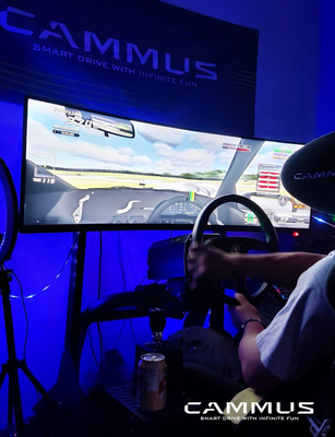 바퀴와 페달 Sim 입지와 경주용 자동차 게임 드라이빙 시뮬레이터